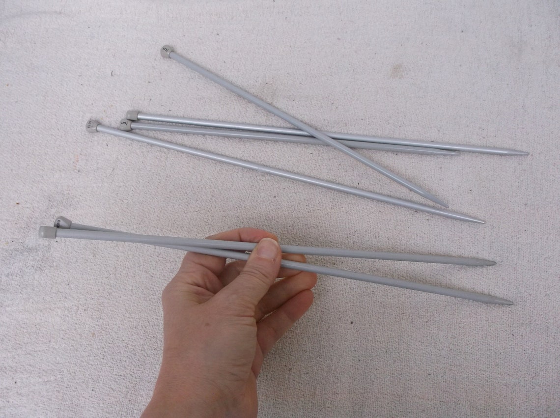Aero Knitting Needles Size 6 5 Mm Metal Knitting Pins Etsy
