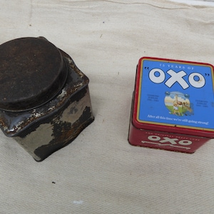 Metalldosen, Blechdosen, Vintage Süßigkeitsdosen, Sammlerdosen, London England Souvenirdosen, Mini-Teedose