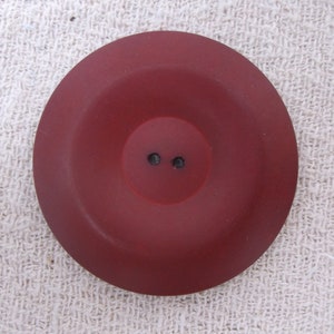 Giant feature button, vintage button, big red button