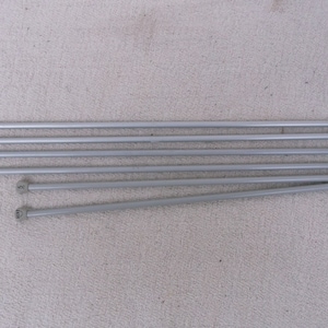 Aero knitting needles, size 6, 5 mm, metal knitting pins