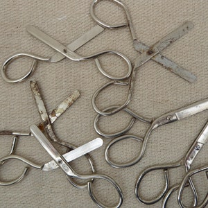 Vintage scissors, paper scissors, round tip scissors, child safe scissors image 3