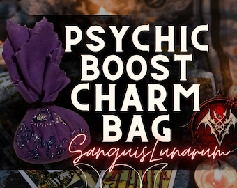 Psychic Boosting Mojo Spell & Charm Bag - Psychic Power, Psychic Perception Heightening Ritual Spell Charm Bag