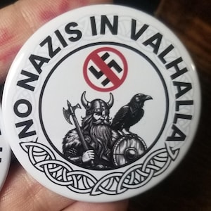 Pin con la frase "No hay nazis en el Valhalla"