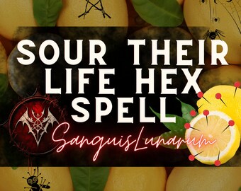 Sour Their Life Hexing Spell with The Vampyre Witch, Photo Proof,  Baneful Magick Ritual