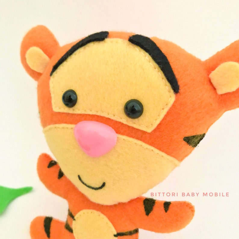 Tigger Winnie the Pooh characters Pooh bear Piglet Felt toys Eeyore Disney nursery Disney doll