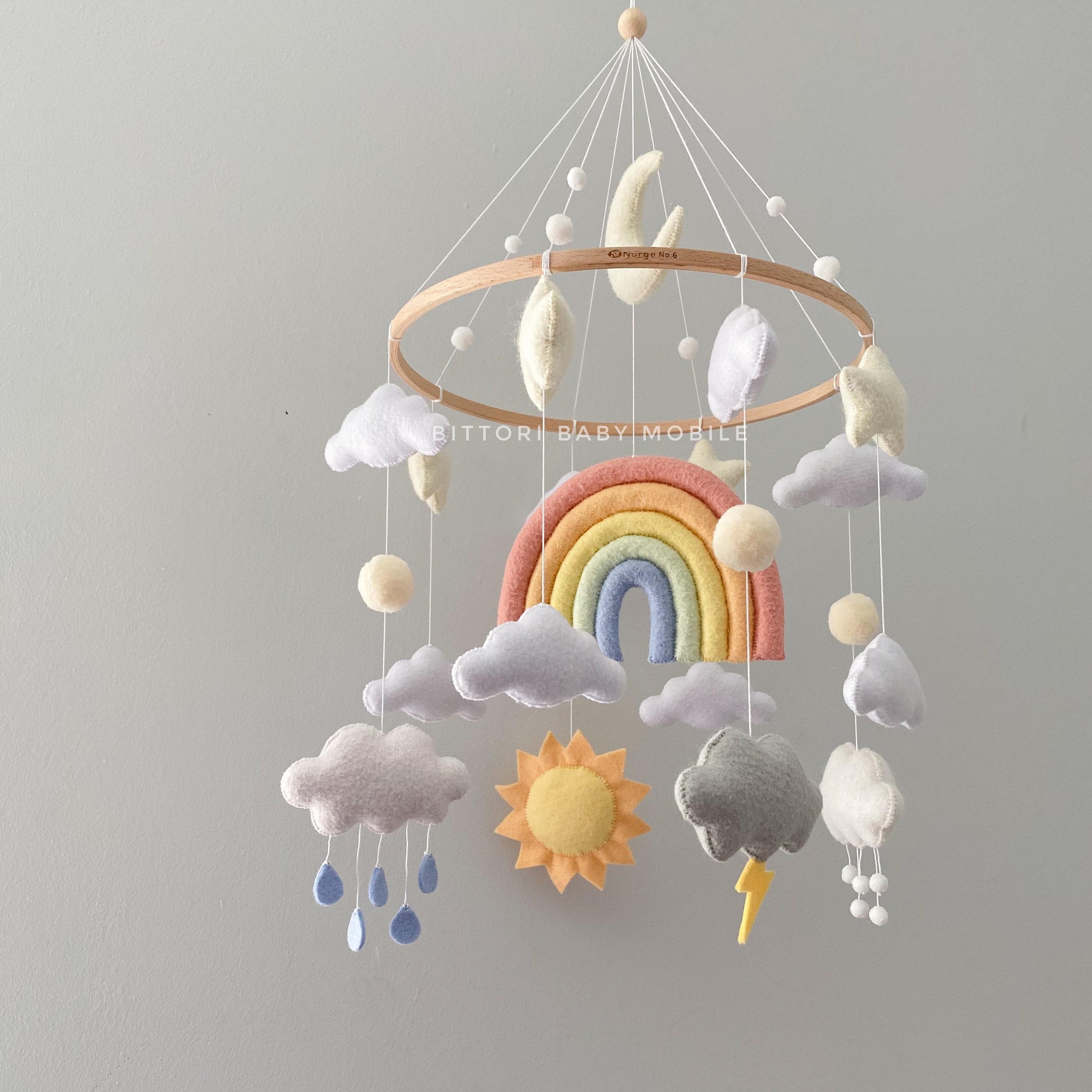 Rain Cloud · A Cloud Mobile · Creation by Joy K.