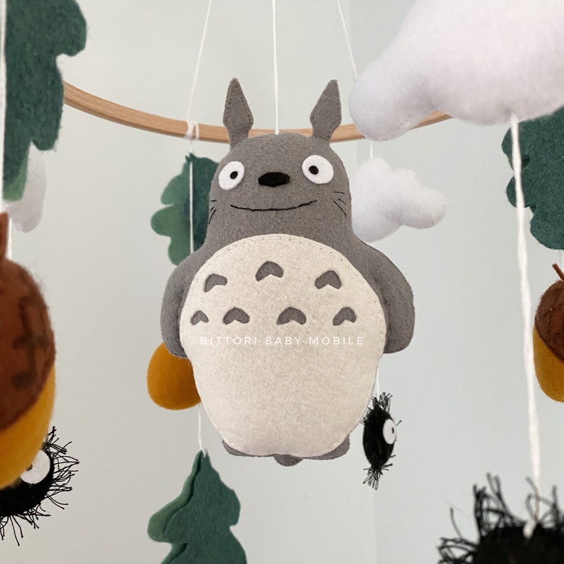 Totoro mobile unique baby gift Studio Ghibli mobile my | Etsy