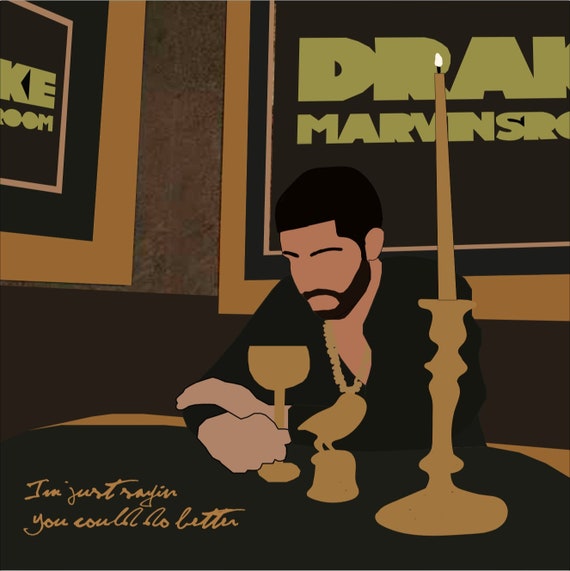 Drake Marvin S Room Digital Artwork Print