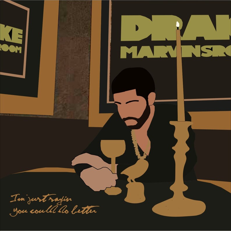 Drake Marvin S Room Digital Artwork Print