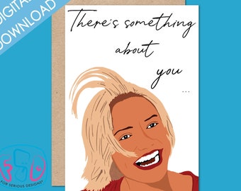 Funny Printable Birthday Card For Her - There's Something about Mary - Adult Birthday Card - NSFW Sweet Birthday Card