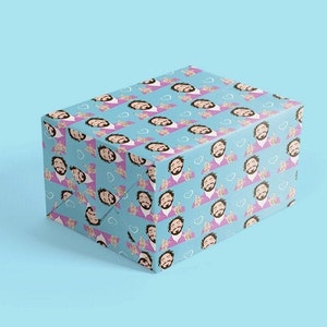 Post Malone Funny Gift Wrapping Paper Sheet Post Malone Birthday Gift Wrap Celebrity Wrapping Paper image 2