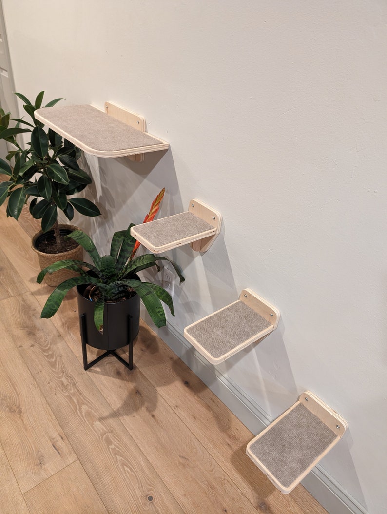 Cat wall bed, Cat shelf, Cat platform, Cat furniture cat bed steps image 2