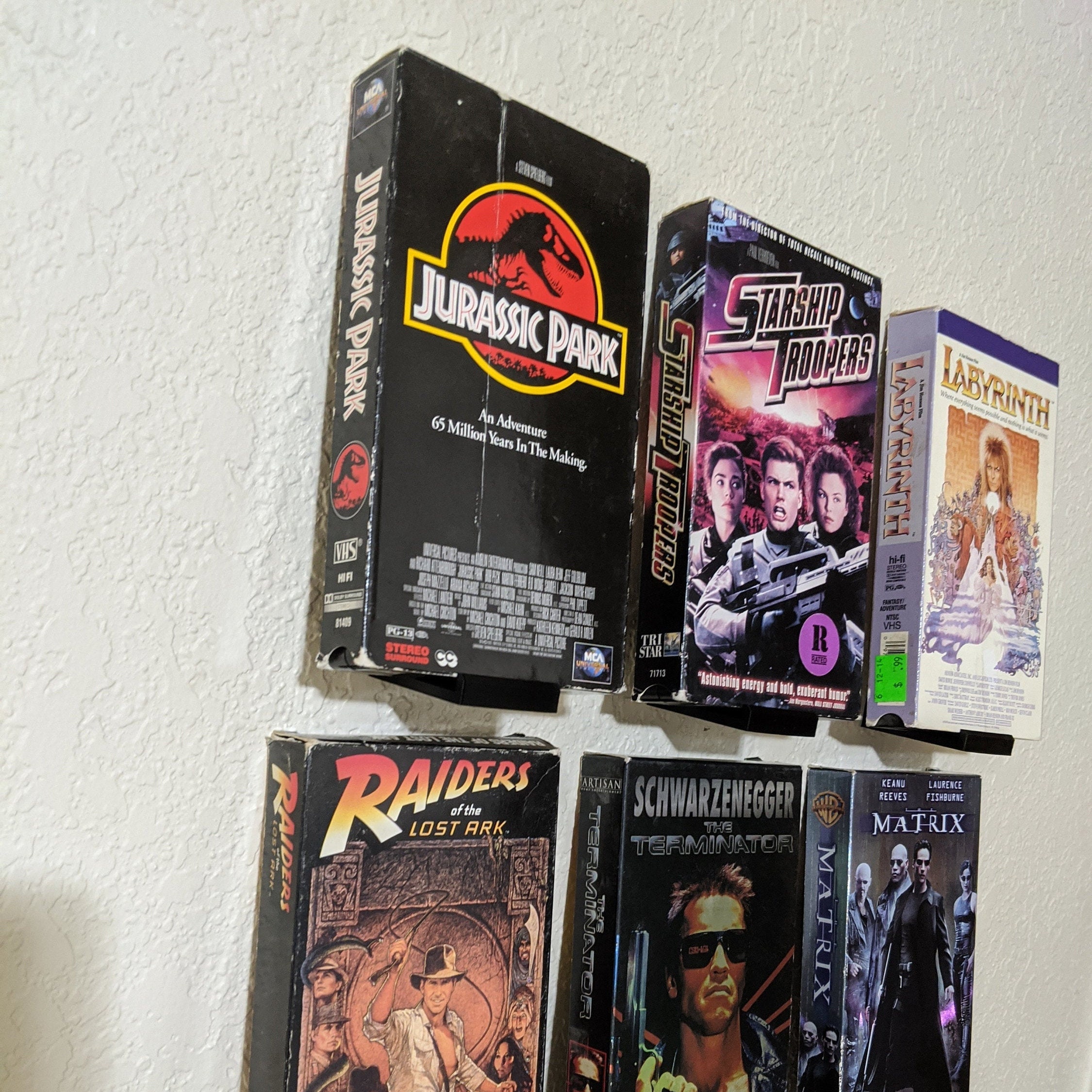 Vhs display shelf deals