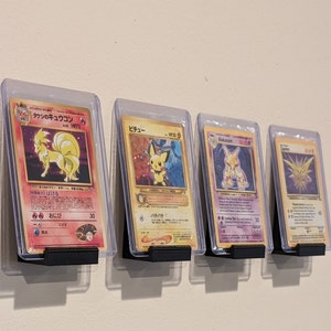Supporto da parete per carte collezionabili / pokemon / magic the gathering / yugio / baseball / espositore da parete per carte galleggiante