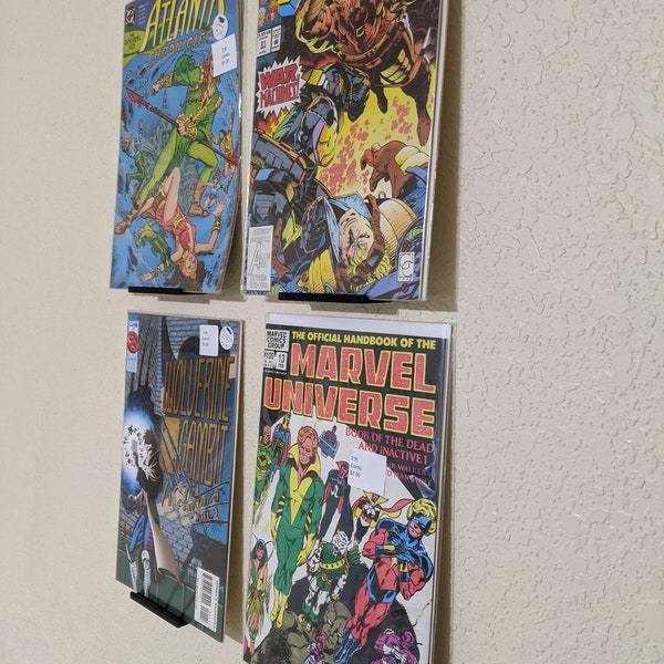 Comic Book Wall Mount Display Shelf
