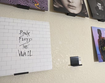 Heavy Duty Vinyl Album Wall Mount Shelf | Record Holder with Triple Command Strip