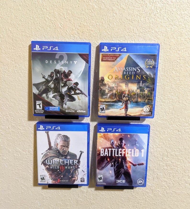 PS4 Game Mount Floating shelf for video games Playstation Etsy