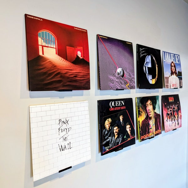 Prateleira para discos de vinil | Expositor de álbuns para parede