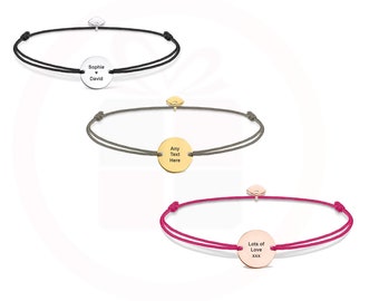 personalised Bracelets with Engraving for Men / Women, Gift Box, High Quality