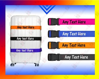 Personalised Luggage Strap Suitcase Printed Safe Luggage Belt 5cm Wide