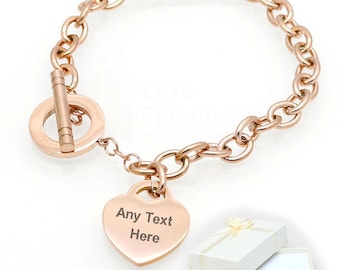 Personalised Bracelets with Engraving for Women , Gift Box, High Quality