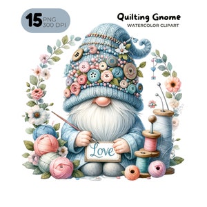 Quilting Clipart, Seamstress Clip Art, Quilting Gnome, Sewing Machine, Patchwork Junk Journal, Card Making, Gift Tag, Teacher Shirt