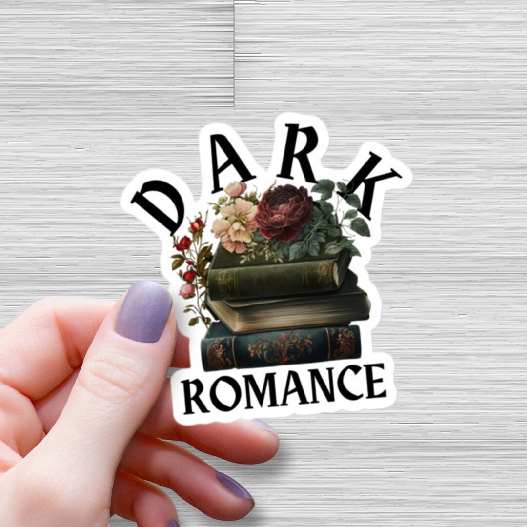 Dark Romance Book Sticker: Gothic Floral Waterproof Vinyl Decal - Etsy