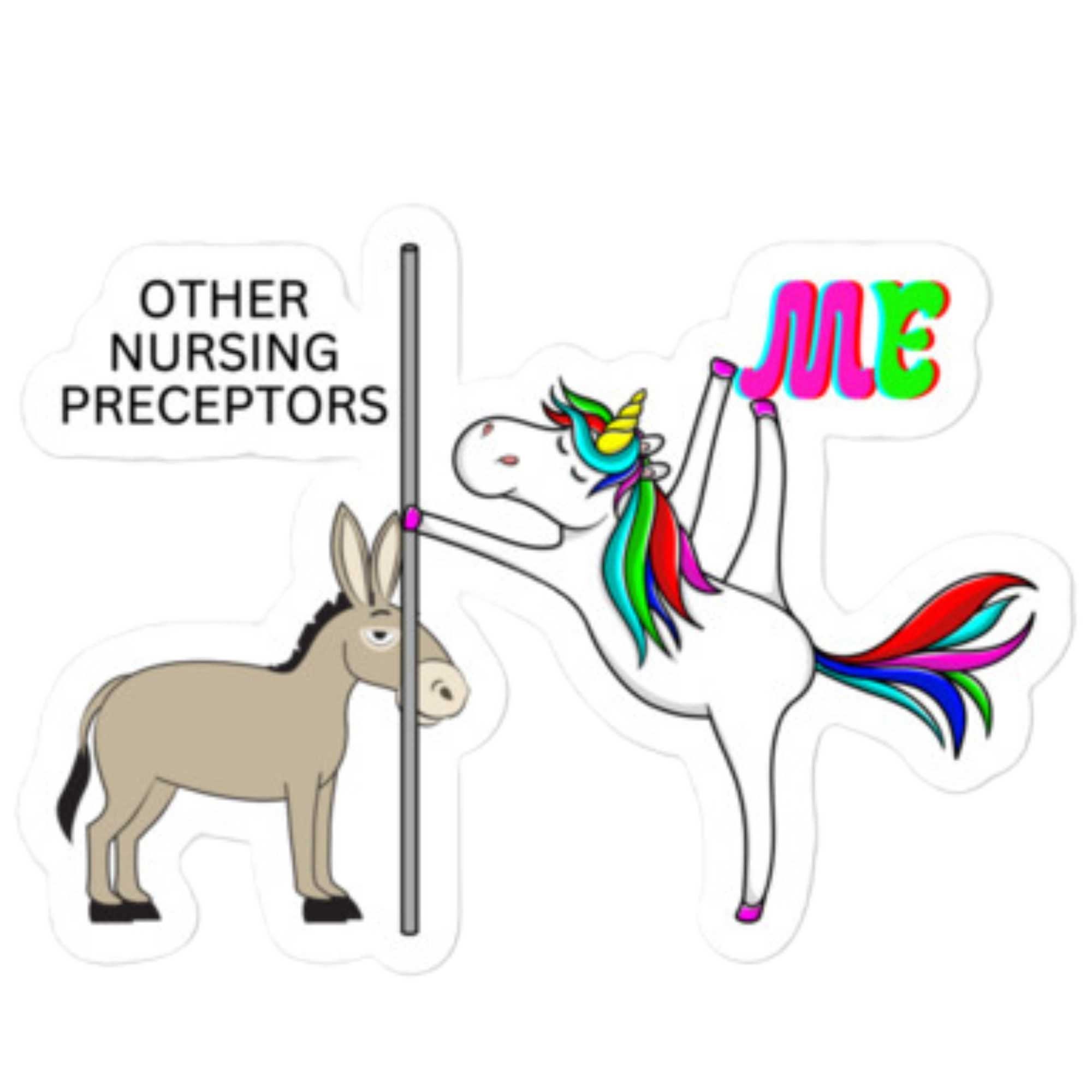 Preceptor Sticker Funny Nursing Preceptor Unicorn Glossy Sticker - RN Student Gift - Etsy