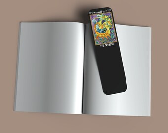 Scorpio Zodiac Tarot Card Bookmark: Astrology Gift