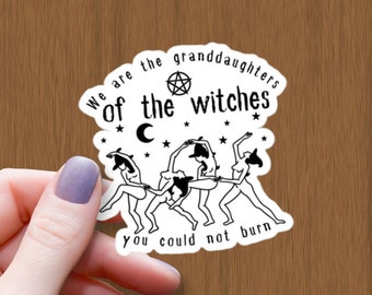 "Hexentanz Glossy Sticker: ""Enkeldweiler der Hexen"" - Halloween Vinyl"