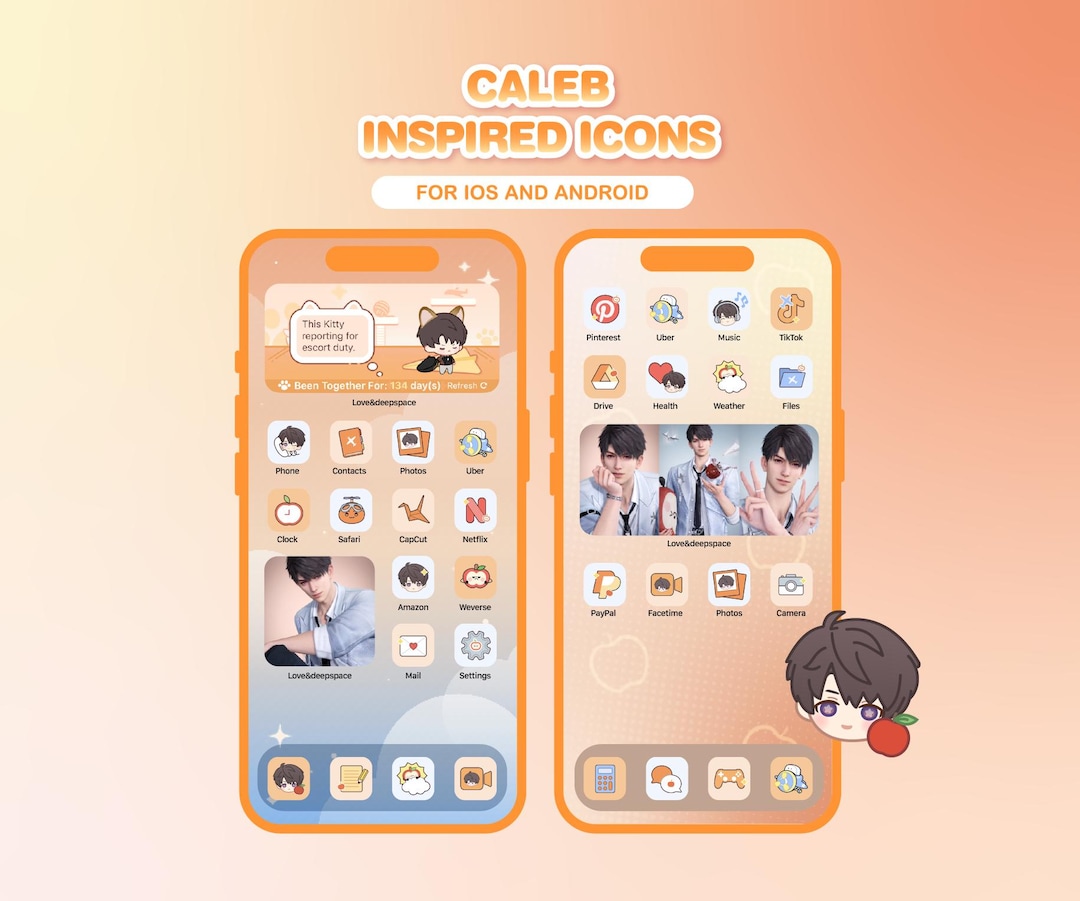 Caleb Inspired App Icons, Ios + Android Icon Pack (digital Download) - Etsy