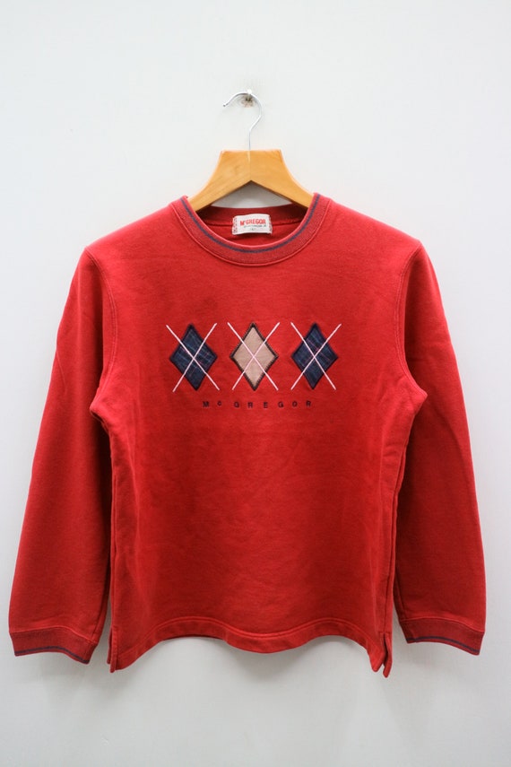 designer red sweatshirt
