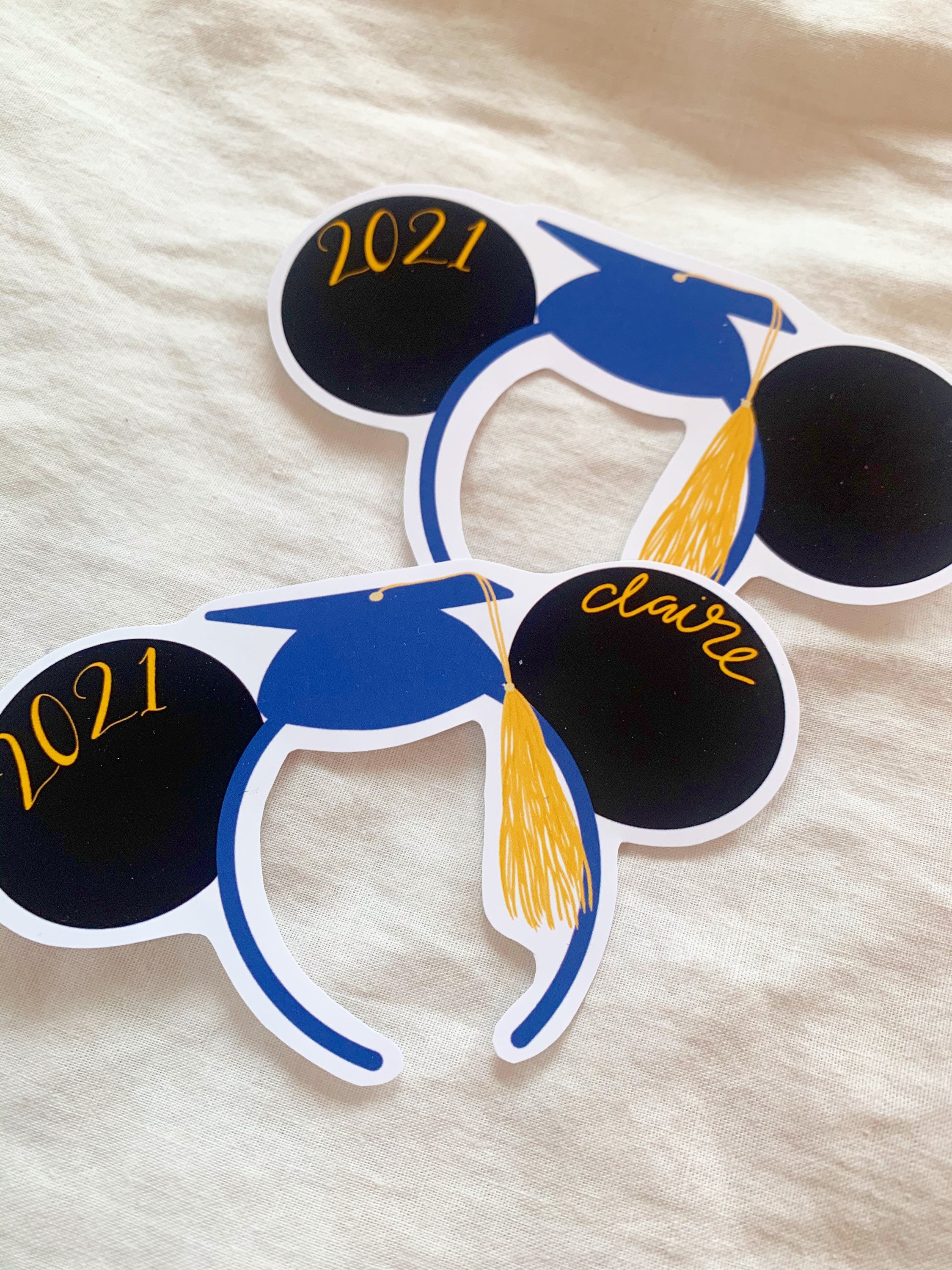 Custom mickey graduation sticker mickey ears graduation cap Etsy