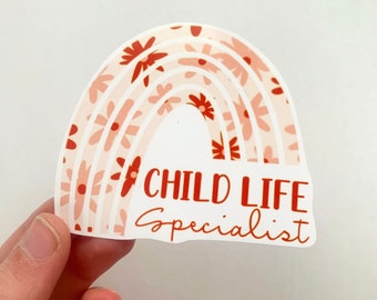 child life specialist sticker,CCLS sticker,certified child life specialist,boho rainbow sticker,gifts,laptop sticker,child life gifts,boho