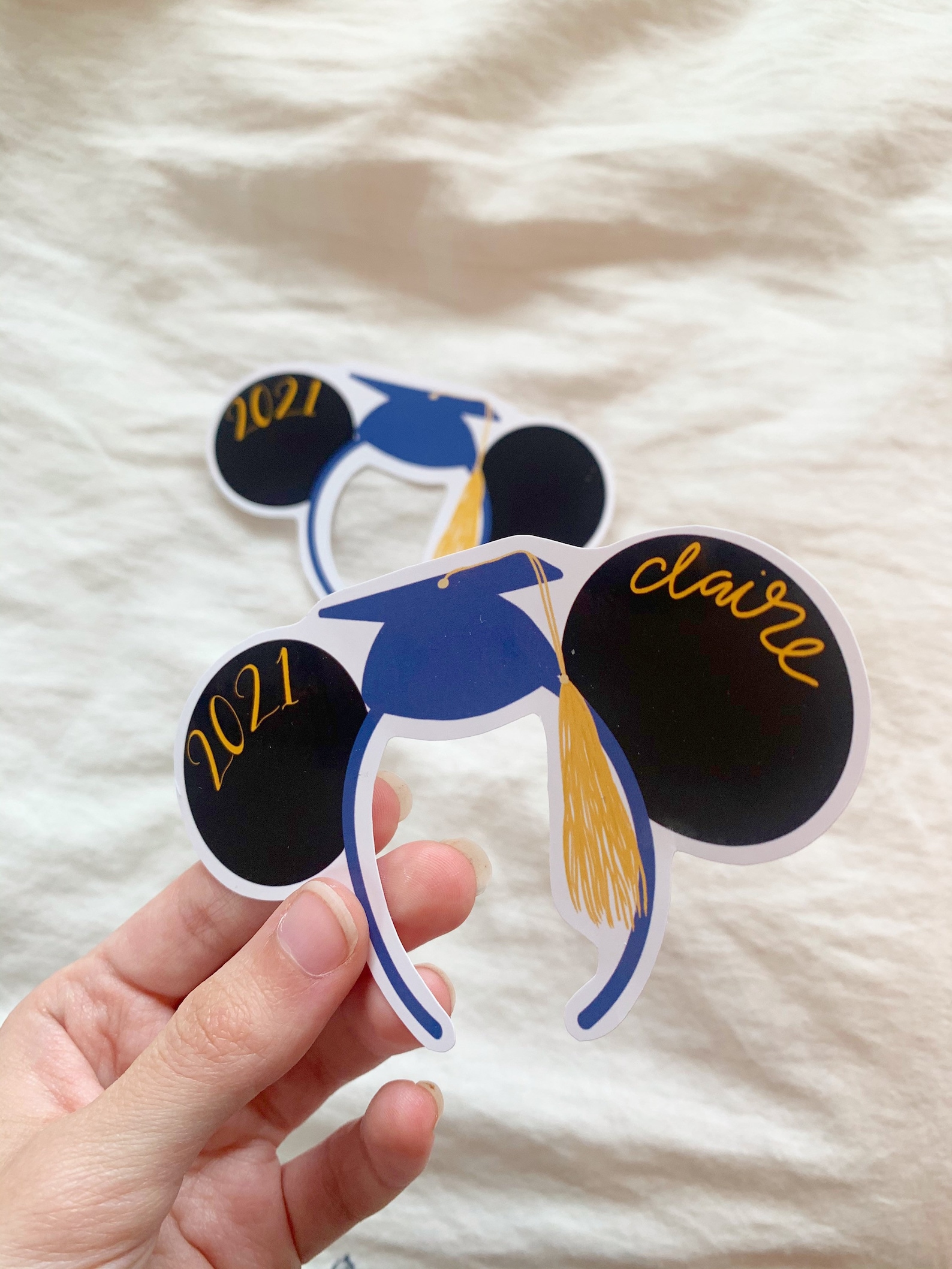 Custom mickey graduation sticker mickey ears graduation cap Etsy