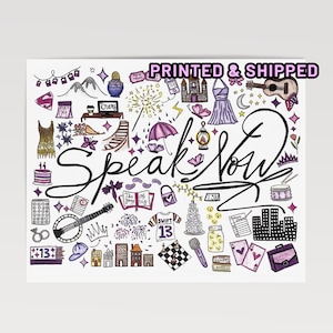 Speak Now (TV) print,enchanted,Swiftie gifts,long live,Eras Tour,speak now poster,gifts for her,wall art,custom,album art,christmas gift