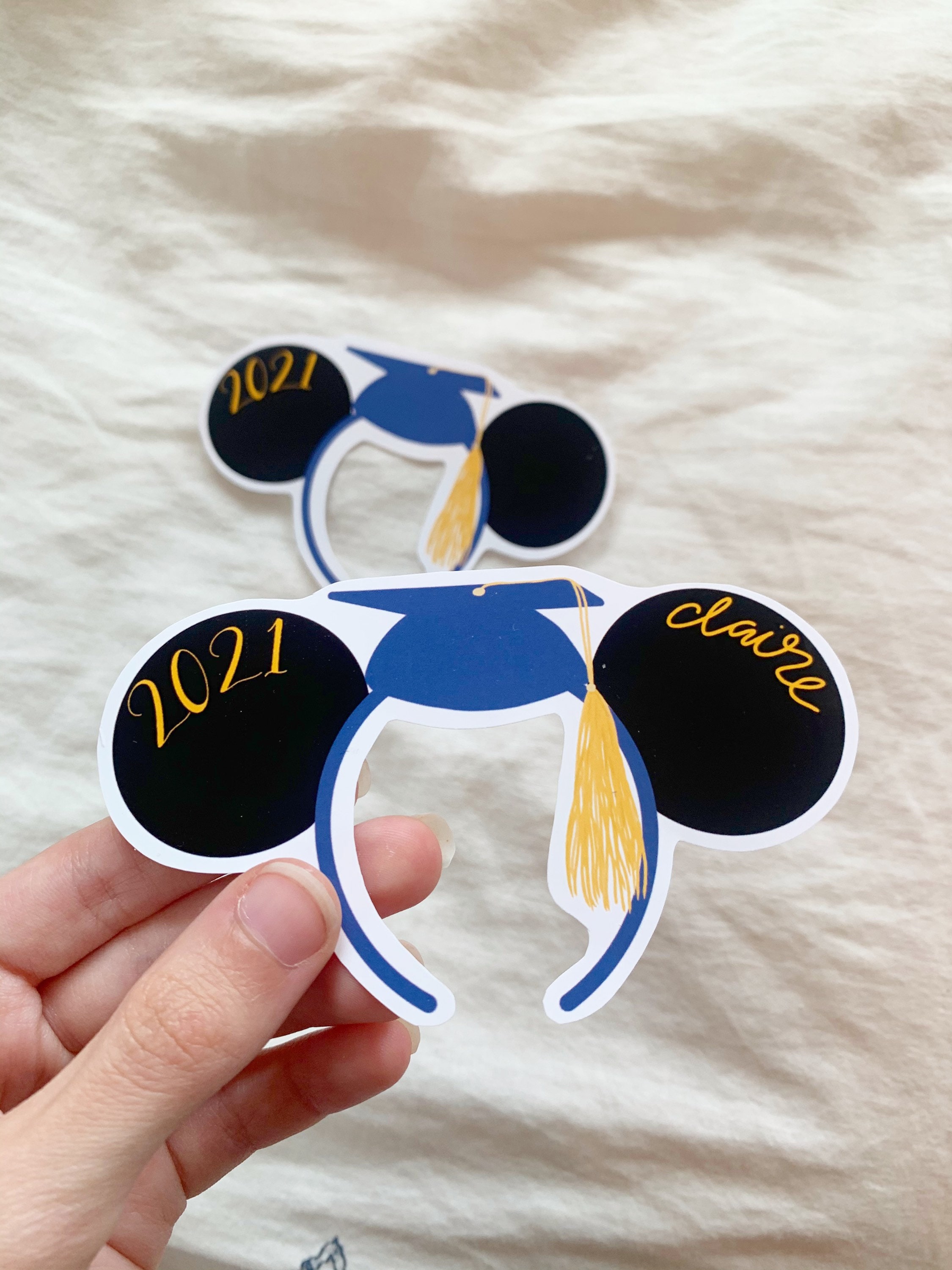 Custom mickey graduation sticker mickey ears graduation cap Etsy