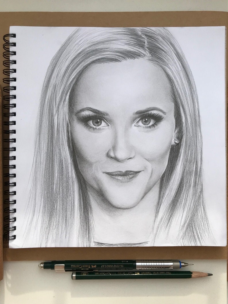 Pencil Sketch From Photo Realistic Commission Drawing Hand Etsy