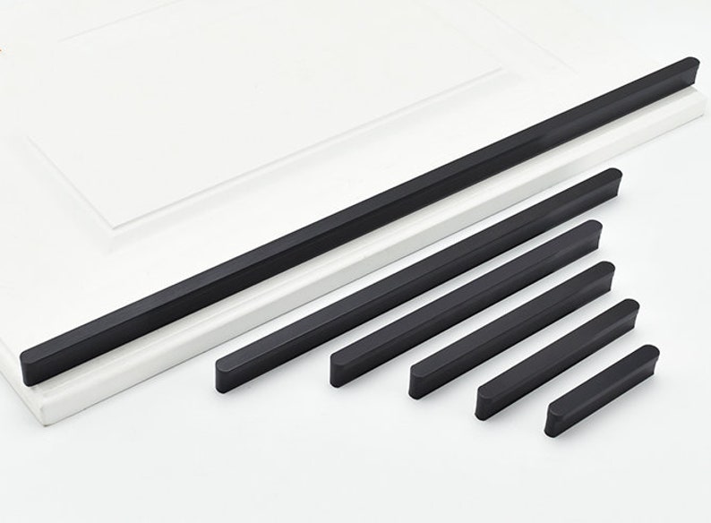 Simple T Round Handles Gold Drawer Pulls Knobs Black Kitchen Etsy