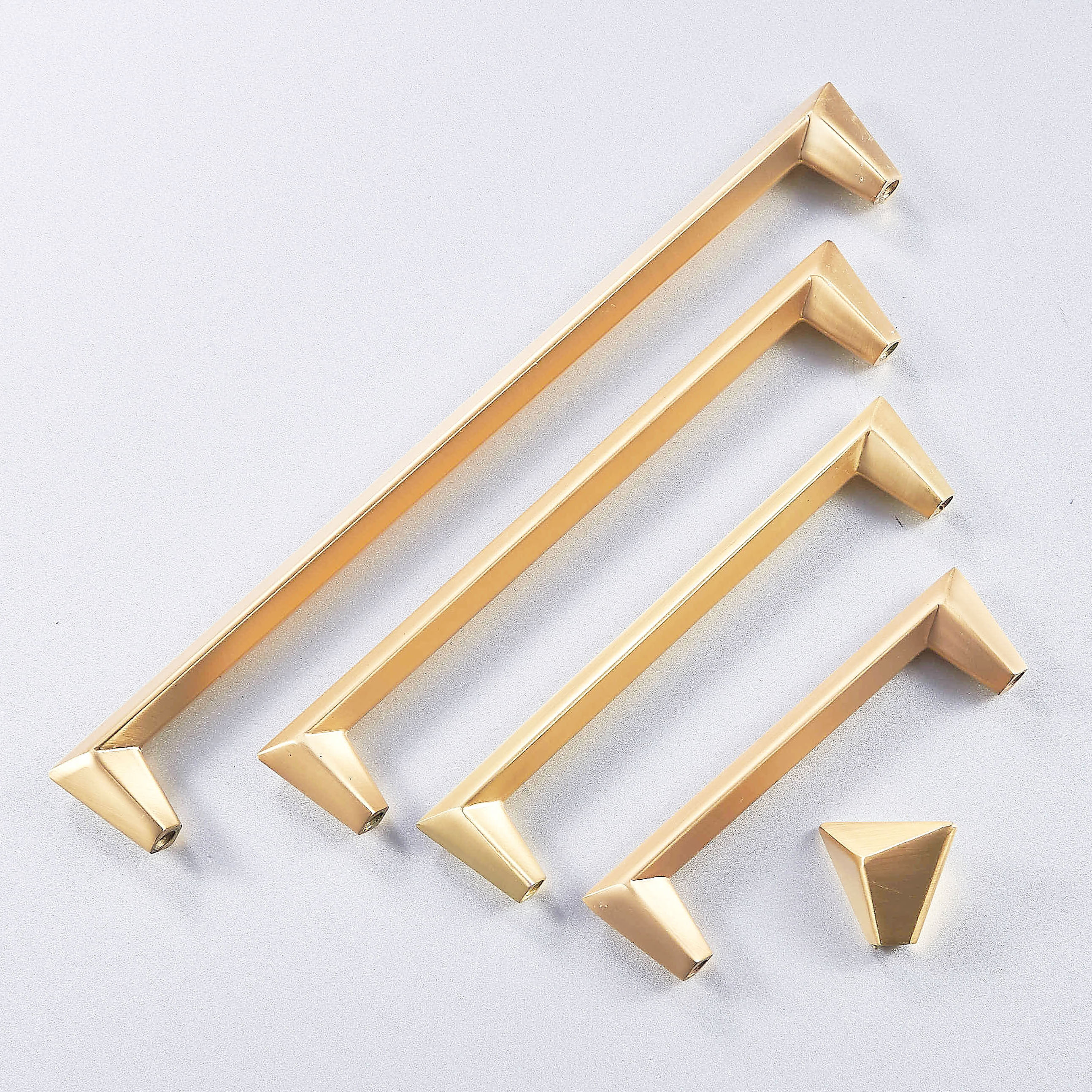 High Quality Geometric Pulls Handle Gold Door Knobs Etsy