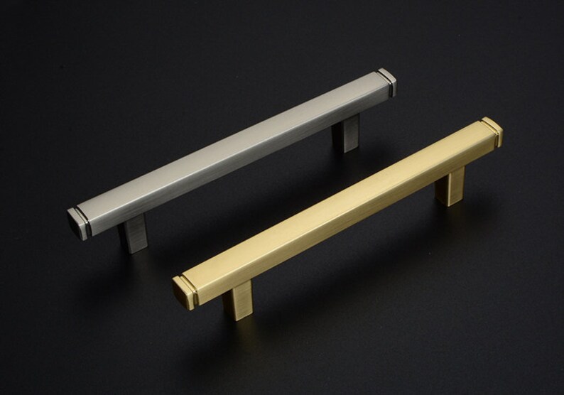 Extra Long Brushed Gold Drawer Wardrobe Pulls Kitchen Etsy
