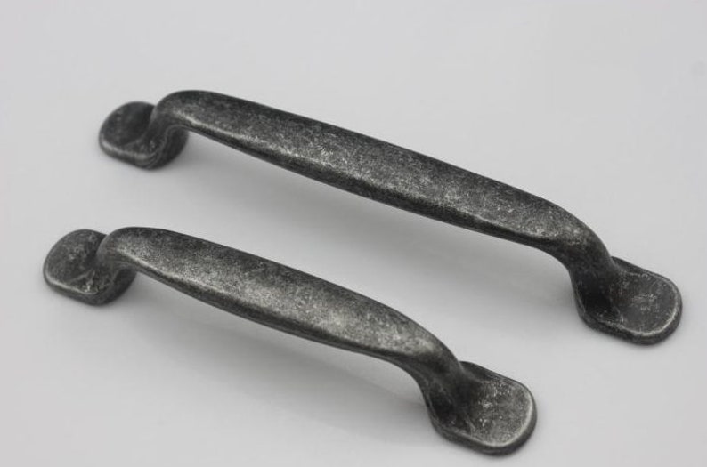 3.75'' 5'' Rustic Pewter Pulls Ancient Etsy