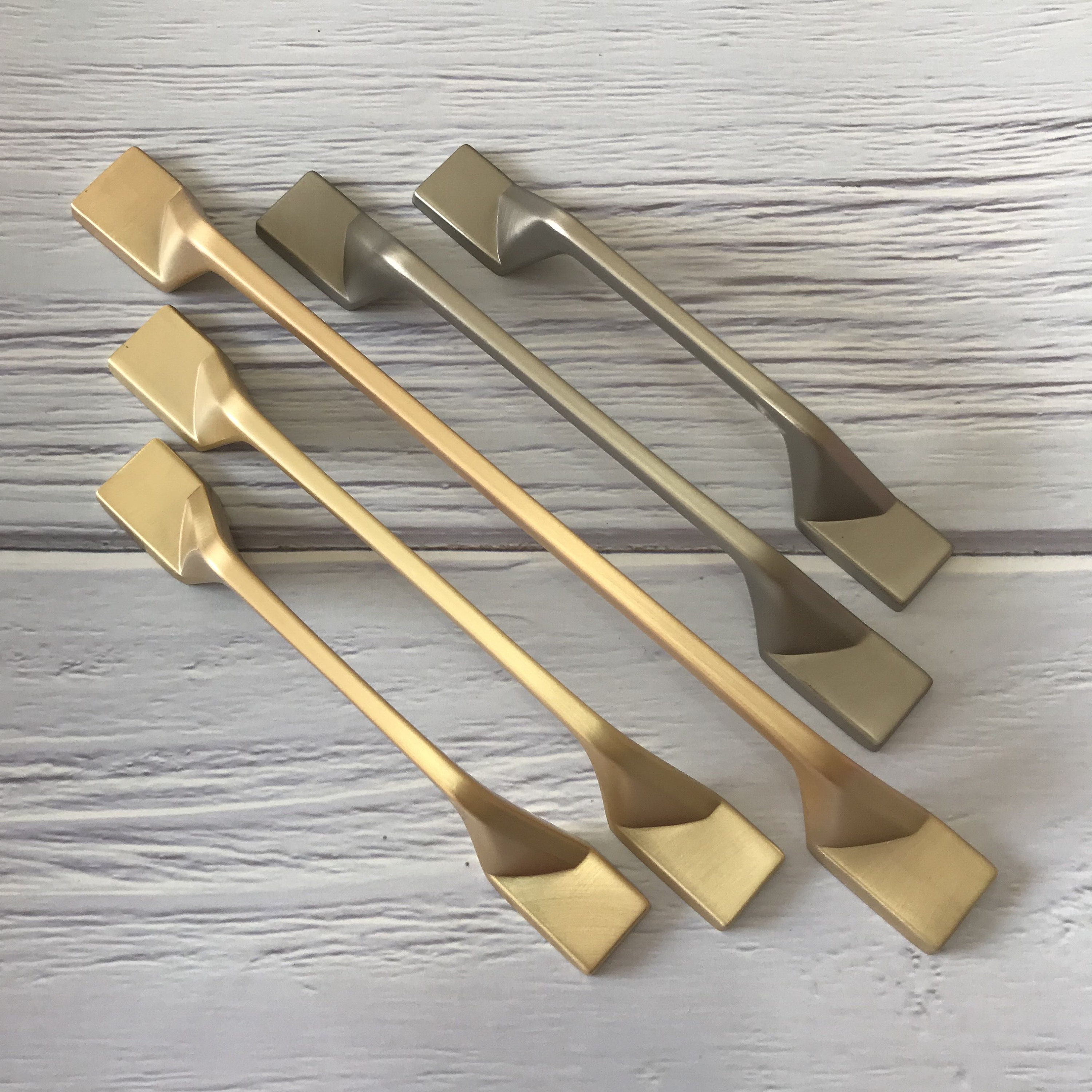 Brushed NickelGold Drawer Wardrobe Pulls Kitchen Etsy
