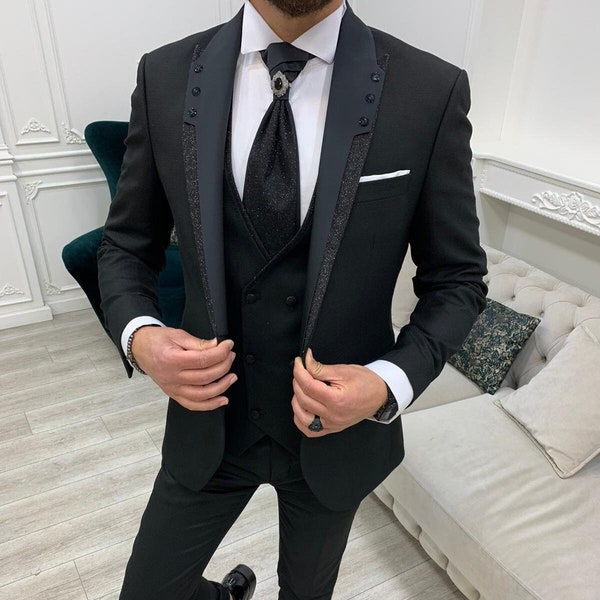 Glitter Pant Suit Etsy