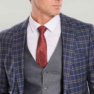 Men Suits Navy 3 Piece Slim Fit One Button Wedding Groom Party Wear Coat Pant, Plus Size Navy Blue Suit, Men Blue Suit, Navy Slim Fit Suit