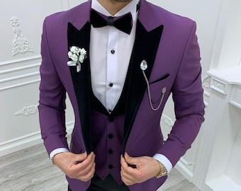 purple prom jacket