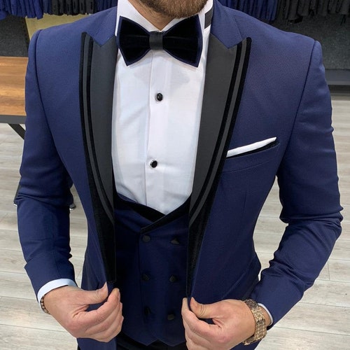 Men Suits for Wedding 3 Piece Suits Prom Suits Slim Fit - Etsy