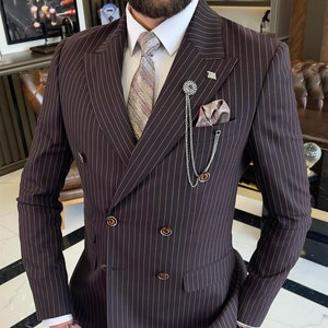 Traje de rayas para hombre Etsy M xico