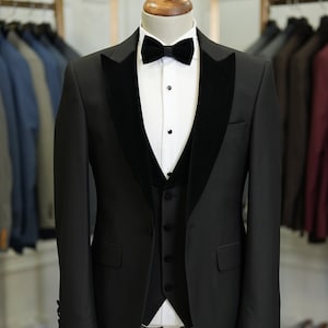 Men Suits Navy 3 Piece Slim Fit Two Button Wedding Groom Party Wear Coat  Vest Pant, Navy Men Suit, Navy Blue Slim Fit Groom Wedding Suit -   Canada