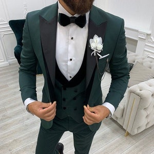Men Suits Wedding Suit 3 Piece Suits Prom Suits Velvet - Etsy